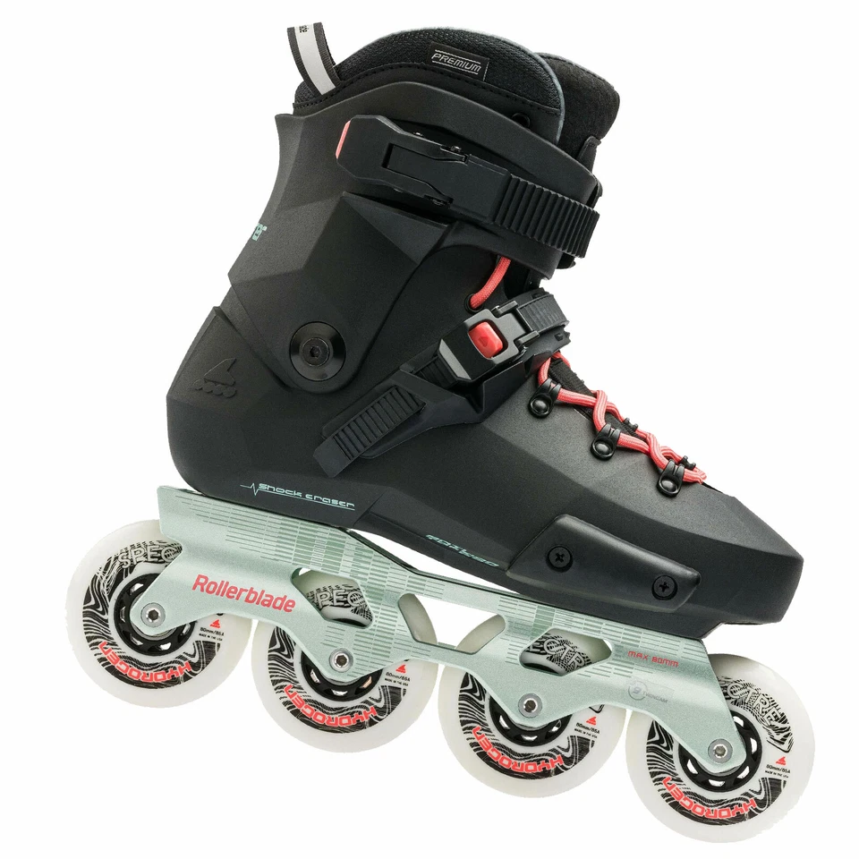 Rollerblade Twister XT Damen-Inliner Inline-Skates Urban 80mm/85A Schwarz/Mint