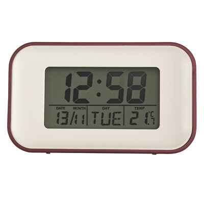 Acctim Alta Retro Digital Wecker Crescendo Wecker Datum & Temperaturanzeige