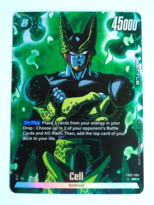 Dragonball Super Cell FB02-084 Alt ART HOLO Fusion World Blazing Aura