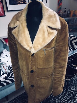 corduroy fur lined jacket