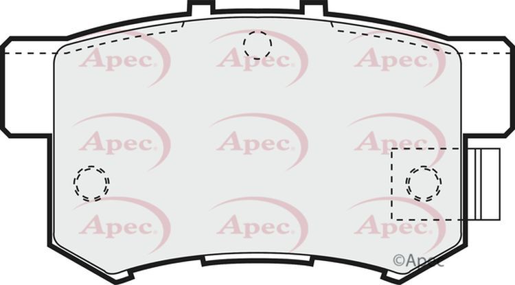 Apec Brake Pads Rear R90 06430S6DE50 06430S9AE51 06430SED000 43022S3NE50 PAD859