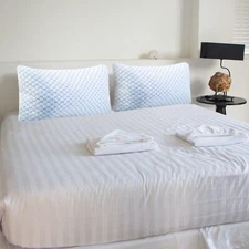 Gel Infused Memory Foam Cooling Pillow Soft Fiber Hypoallergenic Body Pillow US