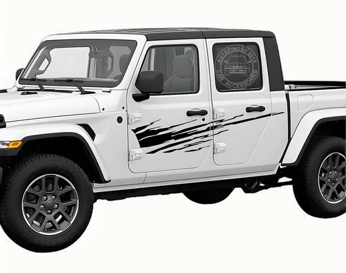 Mud Splash Stripe Graphics Car Sticker For Jeep Gladiator 2Sides Decals Vinyl - Bild 3 von 8