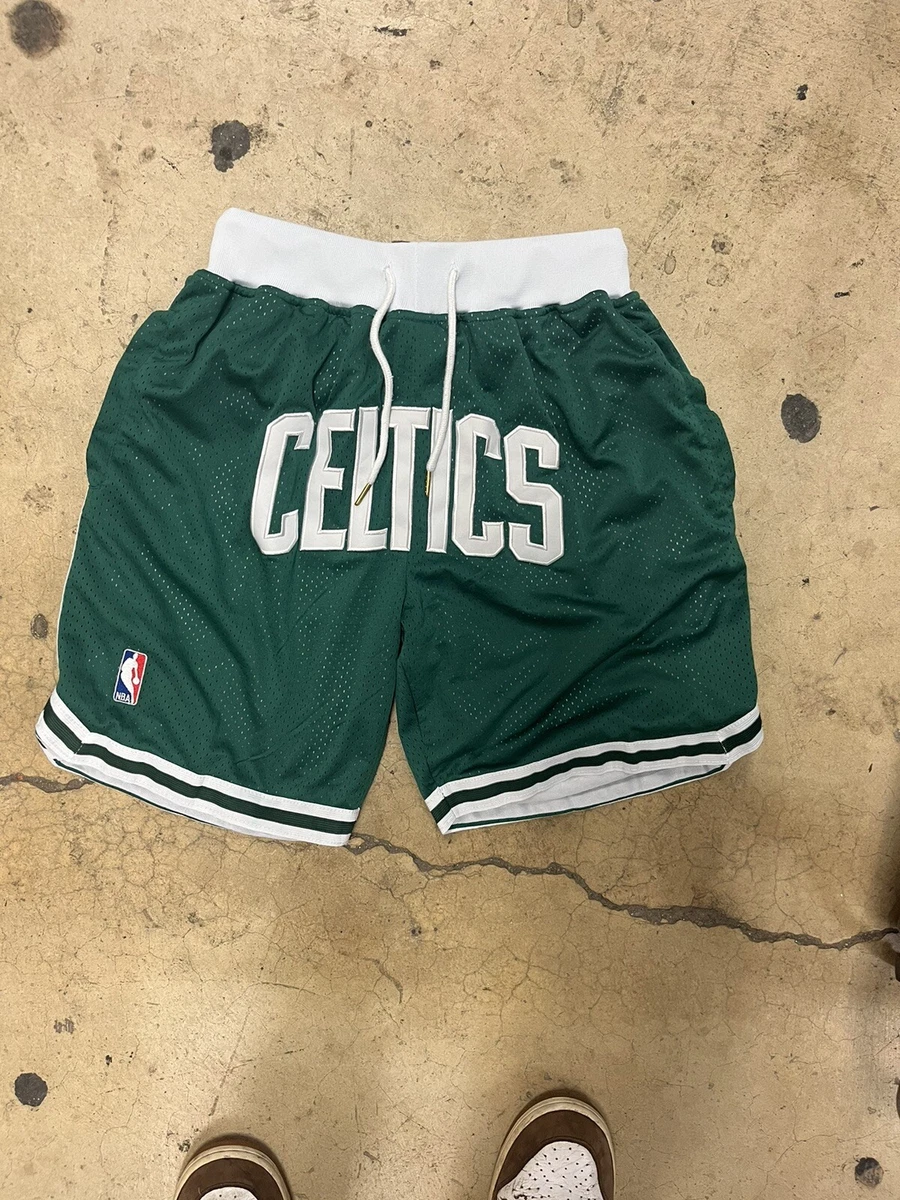NBA Boston Celtics Basketball Shorts Just Don Men’s Size S