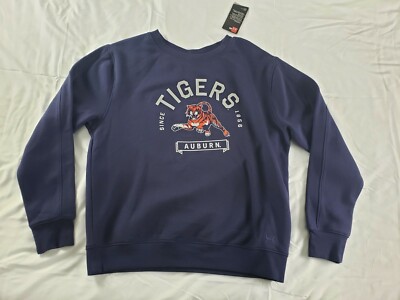 Under Armour Auburn Tigers Sweatshirt Medium War Eagle Navy Crewneck  Women's