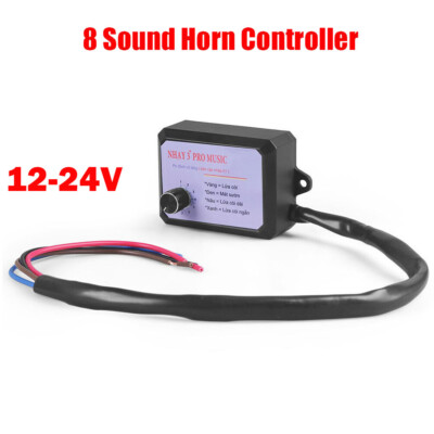 Nhay 3+ Pro Music Rapid Horn Relay 12V-24V（8Tones ) For Motorcycle Car Boat NEW