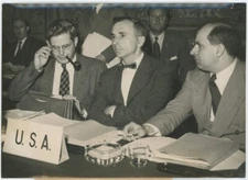 The Council Of The O.E.C.E. The American Delegation With Mr. Katz. 1950.