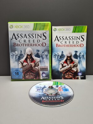 ASSASSINS CREED BROTHERHOOD + ANLEITUNG MICROSOFT XBOX 360 PAL OVP CIB KOMPLETT