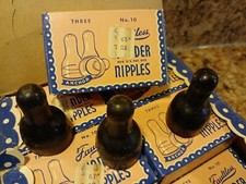 Vintage No. 10 Faultless Wonder Nipples 36/12 Boxes w/3 per Box Display Only USA