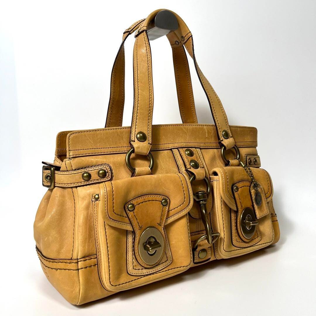 バッグ 65th Coach Flap Legacy Satchel Bag Brown Coach Brown Signature 65th Anniversary Legacy Flap Turnlock