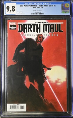 STAR WARS: DARTH MAUL - BLACK, WHITE & RED #2 CGC 9.8 DELL' OTTO VARIANT MARVEL