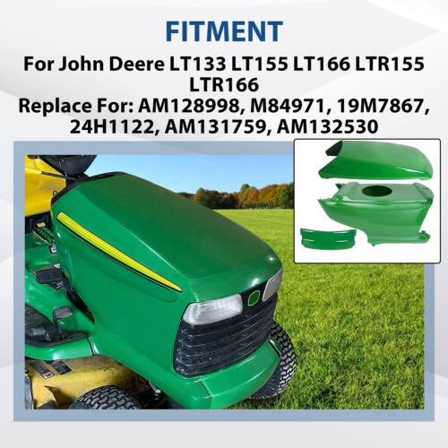 Bisagra superior inferior y parachoques para John Deere LT133 LT155 LTR155 LTR166 - Imagen 3 de 17