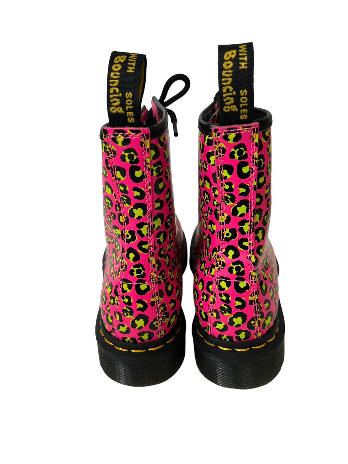 Dr Martens 6 Women's Boots 1460 Clash Pink Loud Leopard Smooth image 6