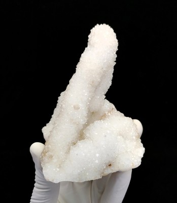 Stunning Natural Little Shiny QUARTZ Crystals On White Chalcedony Minerals #E243