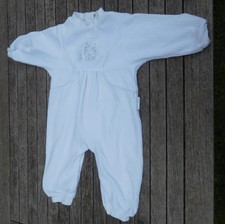 Baby Kombination Strampler weiß Gr.74 Liegelind gesticktes Tiermotiv