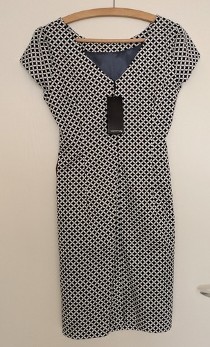 Comma Damenkleid Etuikleid schwarz weiß neu - Bild 2 von 12