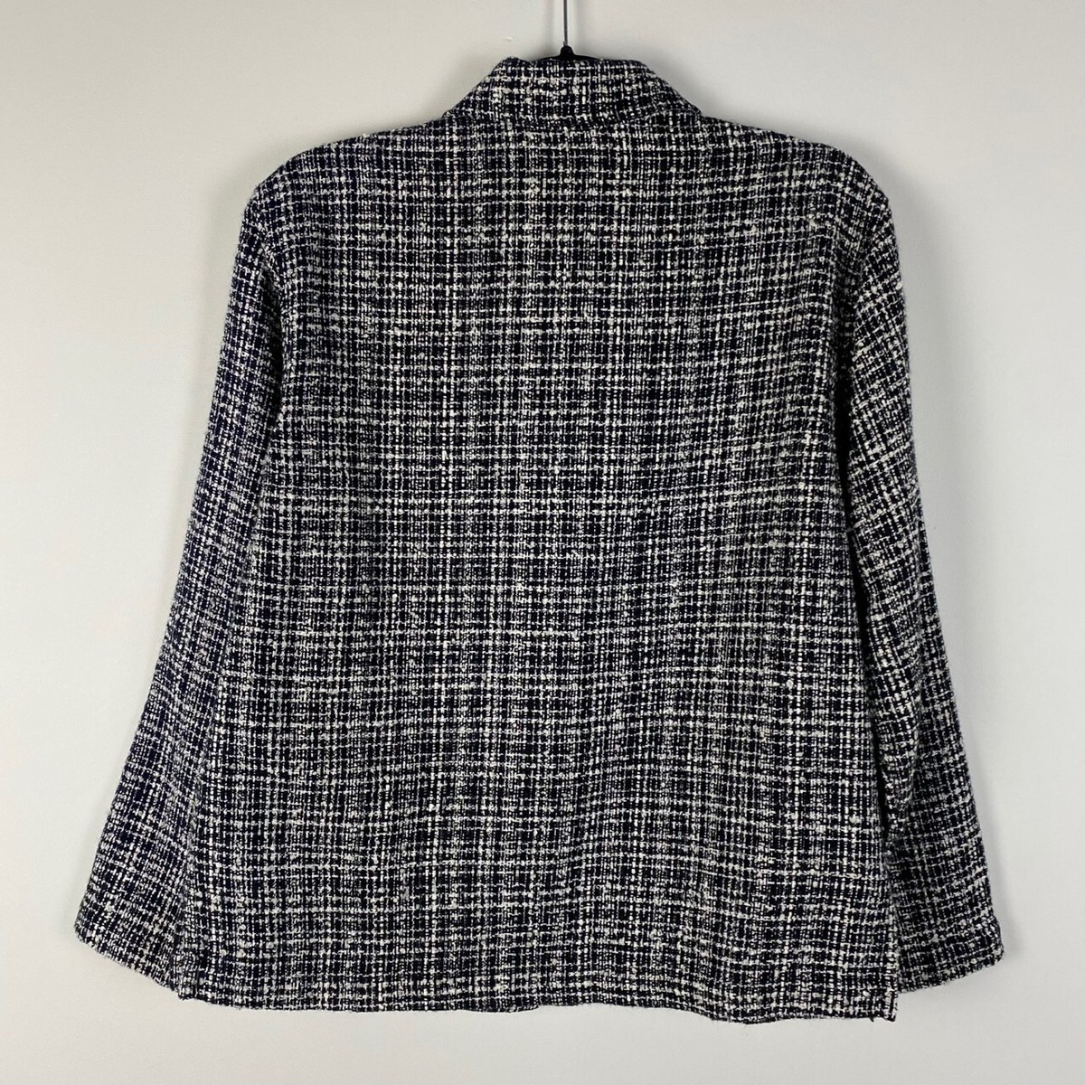 doublet Tweed Souvenir Jacket Lサイズ Chicos Design Tweed Jacket Womens 0 US 4 / Small Black White