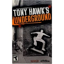 (Manual Only) Tony Hawk Underground - Sony Playstation 2 Tested Authentic
