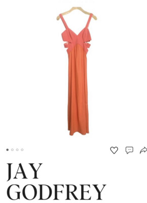 Jay Godfrey Evander Silk Cut out dress