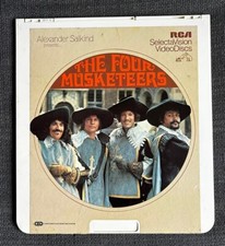 Vintage RCA Videodiscs CED THE FOUR MUSKETEERS SELECTAVISION Movie