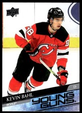 2020-21 Upper Deck Young Guns Kevin Bahl Rookie New Jersey Devils R73