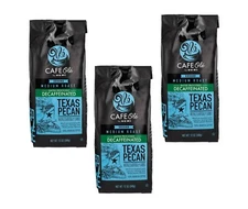 HEB Cafe Ole Ground Coffee, Texas Pecan (Decaf) 12Oz.  3 Pack