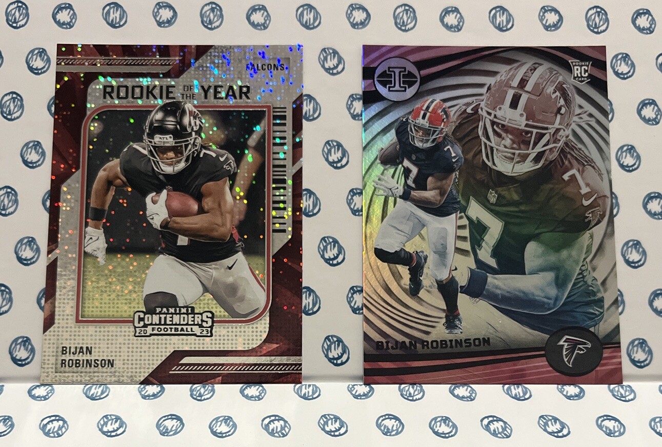 2023 Panini FOTL Contenders BIJAN ROBINSON Rookie Of The Year RC sparkle & Ill#6