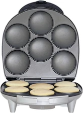 AR-136 6 Piece Non-Stick Arepa Maker Silver, 1"