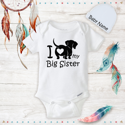 i love my big sister onesie