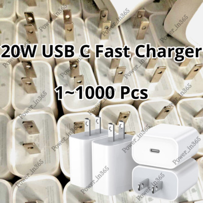 For Android iPad iPhone 15 14 13 12 11 20W USB C Fast Charger Power Adapter Lot