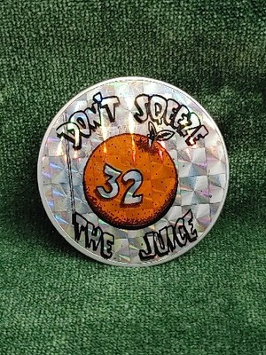 RARE Vtg 90s Official OJ Simpson Metal POG Slammer DON