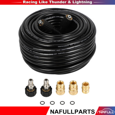 #ad #ad 100FT High Pressure Washer Hose 3200 PSI M22 14MM Power Washer Extension Hose $45.89