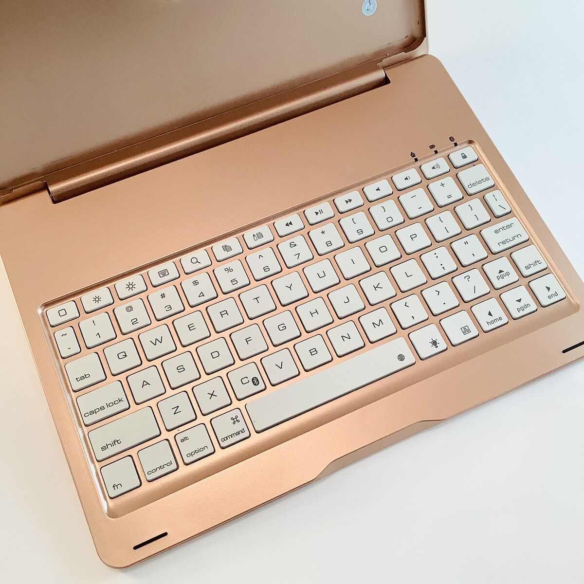 Note Kee iPad Pro 10.5 Rose Gold Bluetooth Keyboard Backlit Keys 7 Colors