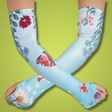 Farmers Defense Gardening Sleeves for Women Thorn Proof Arm Cooling Sun Protect