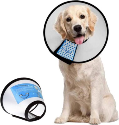 SUPET Dog Cone Alternative After Surgery, Soft Dog Cones for Large Dogs Size Lg