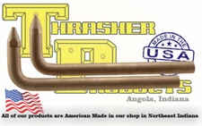 8" Reach Spot Welding Arms w/ Standard Contact Tips - 5/8" Diameter - C18200