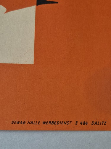 Plakat HO Geflügelverkauf Hahn Ente Huhn Reklame Werbung 1959 Original A2 DDR - Bild 5 von 7