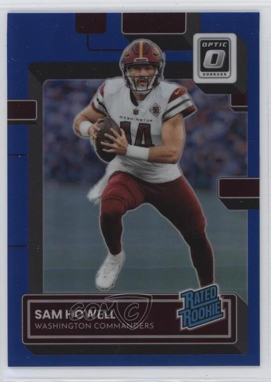 2022 Panini Donruss Optic Rated Blue Prizm 26/179 Sam Howell #205 Rookie RC 0q84