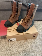Red Wing Boots Style 4499 Waterproof Steel Toe Metatarsal Guard Size 10