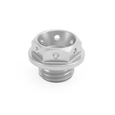 Billet Oil Filler Cap Silver M20x2.5 Fit Honda Grom 125 14-22 Monkey Z 125 18-22