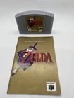 Legend of Zelda: Ocarina of Time N64 Authentic Cartridge Tested With Manual