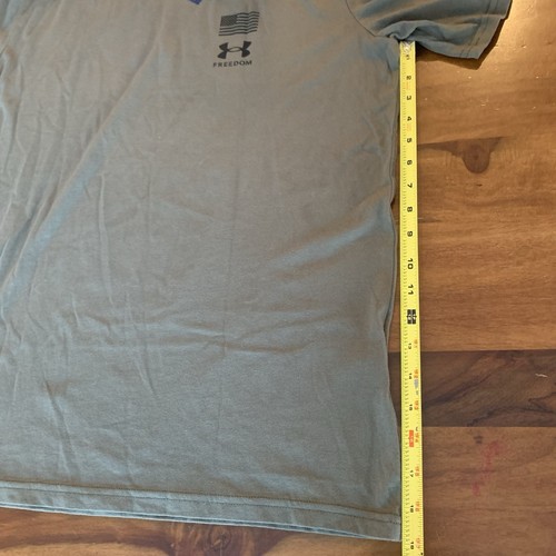 NUEVA Camiseta Under Armour Para Hombre Talla L Grande UA Verde Bandera Libertad Calce Suelto - Imagen 17 de 18