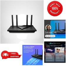 Dual Band AX1800 WiFi 6 Router - Stable Streaming, Gaming Alexa Compatibility