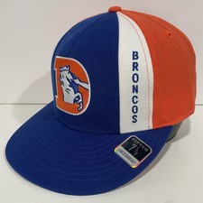 Vintage Denver Broncos Reebok Cap Hat 100 Wool Fitted Size 7 5/8 Deadstock NFL