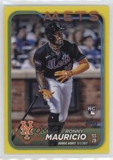 2024 Topps Update Rookie Debut Yellow Ronny Mauricio #US157 0q1p