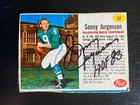 Sonny Jurgensen Autographed 1962 Post Cereal Football Card #37 'Skins HOF