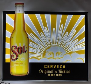 送料込み直送 メキシコ正規品Sol Beer ネオンサイン