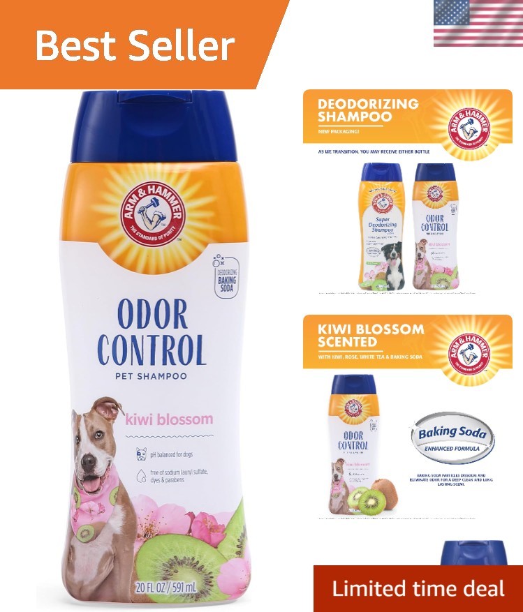 With Baking Soda - Kiwi Blossom Scent, 20 Fl Oz For Puppies