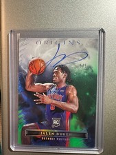 2022-23 Jalen Duren Panini Origins On Card Auto emerald /5 Rookie RC SSP