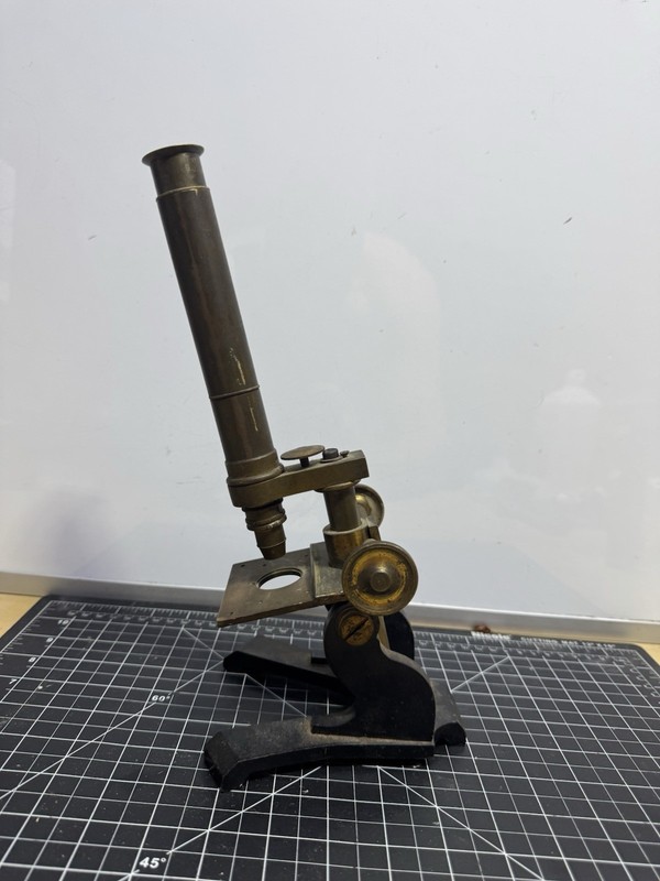 Antique Microscope “society Of Art Prize”  About 1850